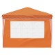 Parti sátor narancssárga 288 x 288 x 245 cm oxford szövet
