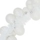 Karácsonyi gömb girland fehér 186 cm polisztirol