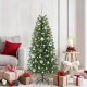 Karácsonyi díszgömb készlet 150 led-del 61 pcs ezüst műanyag