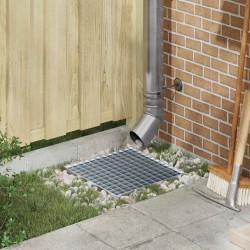 Rács ezüst 40 x 40 x 2 cm forró-galvanizált acél