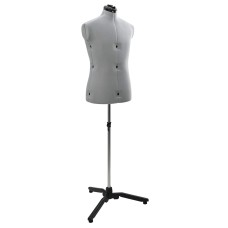 Állítható férfi dress form szürke 37,5-45,5 inch szövet