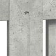 Radiátor fedezék beton szürke 172 x 19 x 81,5 cm faanyag