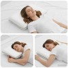 Alvó párna egyszínű fehér 60 x 40 x 10 cm gél hab