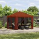 Kerti pavilon oldalfalakkal 3 x 3 m terrakotta