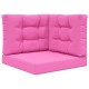 Kültéri kanapé párna 3 pcs rózsaszín poliészter