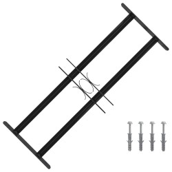 Ablak rács fekete 76 x 30 cm porszórt acél