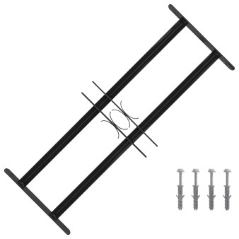 Ablak rács 76 x 30 cm porszórt acél fekete