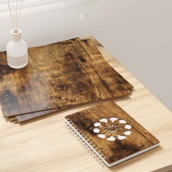 Dekor panelek 12 pcs füstölt tölgy 30 x 30 x 0.3 cm faanyag