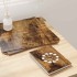 Dekor panelek 50 pcs füstölt tölgy 30 x 30 x 0.3 cm faanyag