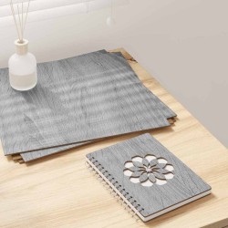 Dekor panelek 50 pcs szürke sonoma 30 x 30 x 0.3 cm faanyag