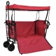 Összecsukható kézi kocsi piros 105 x 56.5 x 116 cm