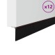 Öntapadó ajtó kefe tömítések 12 pcs barna 100 cm