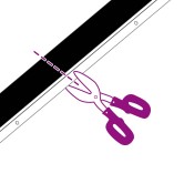 Csavaros ajtó kefe zár 2 pcs ezüst 100 cm alumínium ötvözet Csavaros ajtó kefe zár 2 pcs ezüst 100 cm alumínium ötvözet