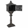 Álló levélszekrény bronz 42,5 x 29,5 x 117 cm öntött alumínium