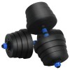 2 az 1-ben kettlebell és súlyzó készlet 30 kg fekete és kék