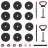 4 az 1-ben súlyzó, rúd és kettlebell szett 20 kg