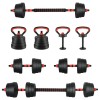 4 az 1-ben súlyzó, rúd és kettlebell szett 20 kg