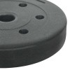 Súlylemezek 4 pcs 10 kg fekete cement és vas homok