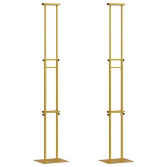 Kiállító állvány 2 pcs arany 30 x 23,5 x 210 cm acél