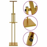 Kiállító állvány 2 pcs arany 26,5 x 26,5 x 150 cm acél Kiállító állvány 2 pcs arany 26,5 x 26,5 x 150 cm acél
