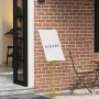 Kiállító állvány 2 pcs arany 26,5 x 26,5 x 150 cm acél