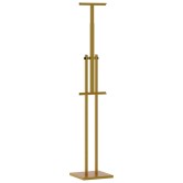 Kiállító állvány 2 pcs arany 26,5 x 26,5 x 150 cm acél Kiállító állvány 2 pcs arany 26,5 x 26,5 x 150 cm acél