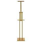 Kiállító állvány 2 pcs arany 26,5 x 26,5 x 150 cm acél Kiállító állvány 2 pcs arany 26,5 x 26,5 x 150 cm acél