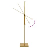 Kiállító állvány 2 pcs arany 26,5 x 26,5 x 150 cm acél Kiállító állvány 2 pcs arany 26,5 x 26,5 x 150 cm acél