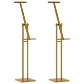 Kiállító állvány 2 pcs arany 26,5 x 26,5 x 150 cm acél Kiállító állvány 2 pcs arany 26,5 x 26,5 x 150 cm acél