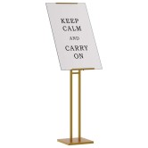 Kiállító állvány 2 pcs arany 26,5 x 26,5 x 150 cm acél Kiállító állvány 2 pcs arany 26,5 x 26,5 x 150 cm acél