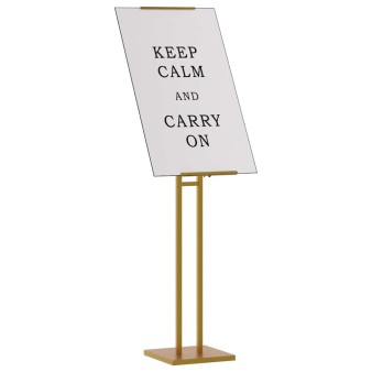 Kiállító állvány 2 pcs arany 26,5 x 26,5 x 150 cm acél