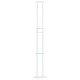 Kiállító állvány fehér 30 x 24 x 214 cm acél