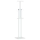 Kiállító állvány fehér 26,5 x 26,5 x 127 cm acél