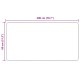 Szőnyeg nyomtatás krém 200 x 80 cm poliészter és pvc