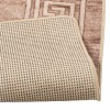 Szőnyeg futó marsa fehér 80 x 250 cm poliészter és pvc