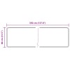 Szőnyeg futó marsa fehér 80 x 350 cm poliészter és pvc