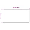 Szőnyeg futó marsa fekete 50 x 100 cm poliészter és pvc