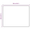 Szőnyeg futó marsa fekete 80 x 100 cm poliészter és pvc