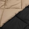 Téli takaró fekete és taupe 155 x 220 cm mikroszál