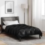 Téli takaró fekete 155 x 220 cm satin és mikroszálas