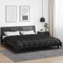 Téli takaró fekete 220 x 260 cm satin és mikroszálas