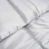 Téli takaró ezüst 220 x 240 cm satin és mikroszálas