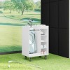 Golf szekrény kerékkel egyszínű fehér 65 x 45 x 98 cm