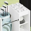 Golf szekrény kerékkel egyszínű fehér 65 x 45 x 98 cm