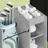 Golf szekrény kerékkel egyszínű beton szürke 65 x 45 x 98 cm