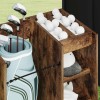 Golf szekrény kerékkel egyszínű füstölt tölgy 65 x 45 x 98 cm