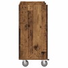 Golf szekrény kerékkel egyszínű öreg fa 65 x 45 x 98 cm