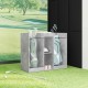 Golf szekrény egyszínű beton szürke 65 x 45 x 98 cm