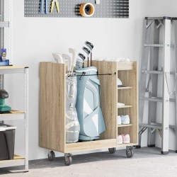 Golf szekrény kerékkel egyszínű sonoma tölgy 65 x 45 x 98 cm