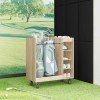 Golf szekrény kerékkel egyszínű sonoma tölgy 90 x 45 x 98 cm